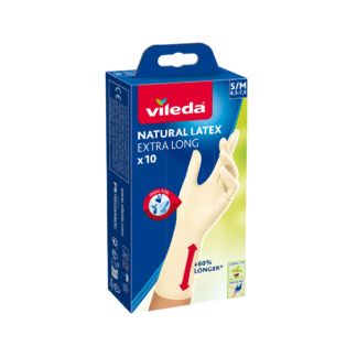VL072886 NATURAL LATEX EXTRA LONG x10's