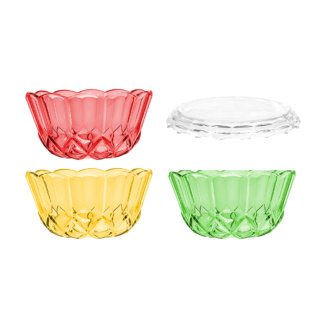 311/310C/6 JELLY MOULD WITH COVER (SET OF 6)