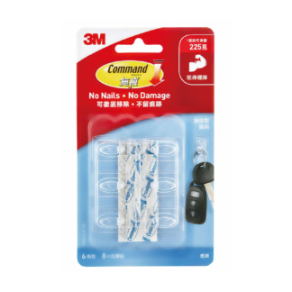 3M17006 3M Command™ Clear Mini Hooks