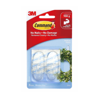 3M17091CLR 3M Command™ Clear Medium Hook