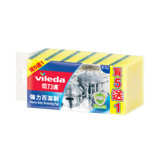 VL921003 Heavy Duty Scouring Pads 5+1's
